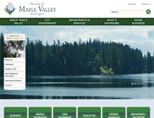 Tablet Screenshot of maplevalleywa.gov